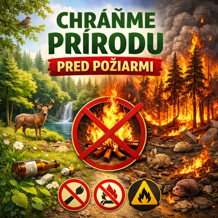 CHRÁŇME PRÍRODU PRED POŽIARMI !