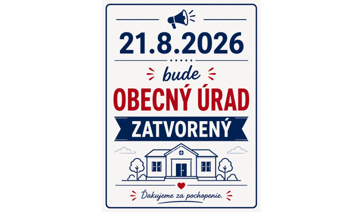 Obecný úrad - ZATVORENÝ 