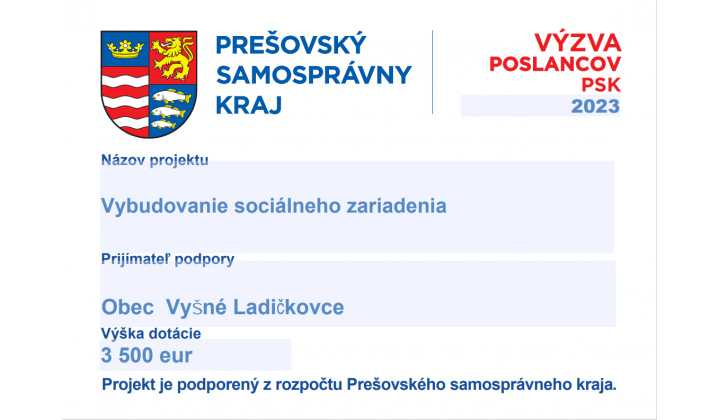 VÝZVA POSLANCOV PSK  2023 