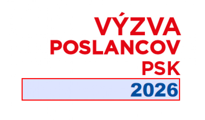 Výzva poslancov PSK 2026 - dotácia 1 800 €